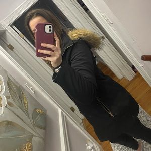 Calvin Klein light weight black fitted winter jacket